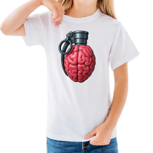 Camiseta Infanto Juvenil Cerebro granada - Imagem 3