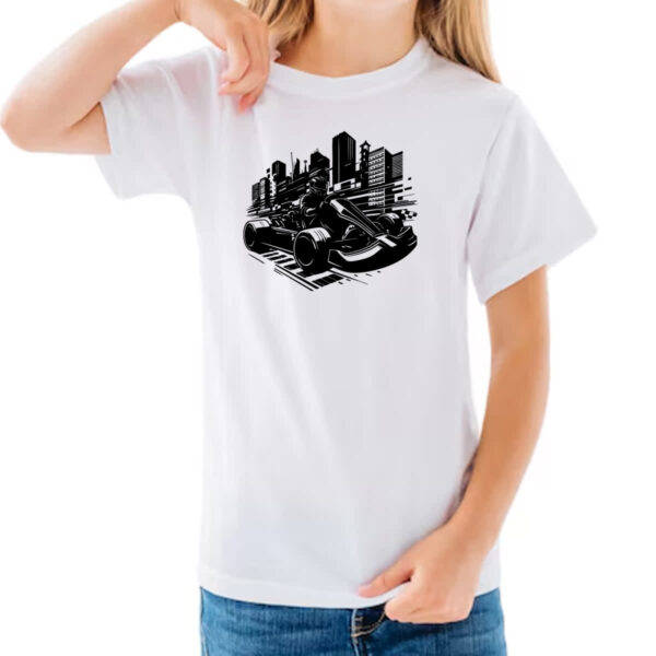 Camiseta Infanto Juvenil Carrinho Kart Urbano - Imagem 3