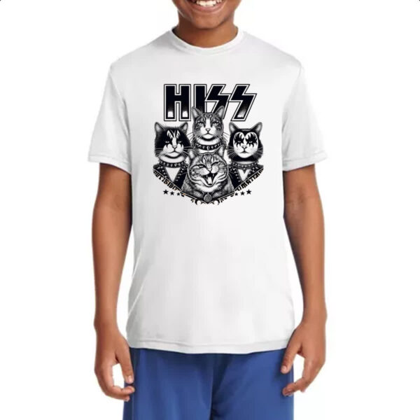 Camiseta Infanto Juvenil HISS Gatos do Rock - Imagem 4