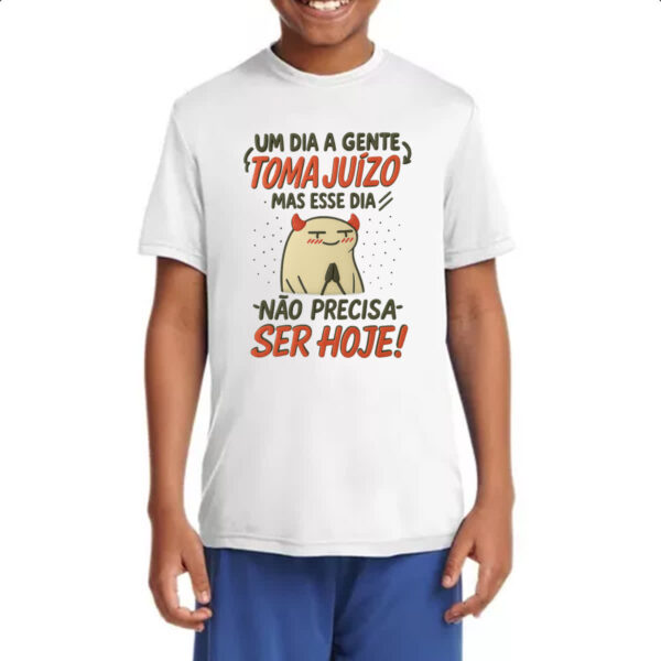 Camiseta Infanto Juvenil Um dia a gente toma juizo Flork - Imagem 4