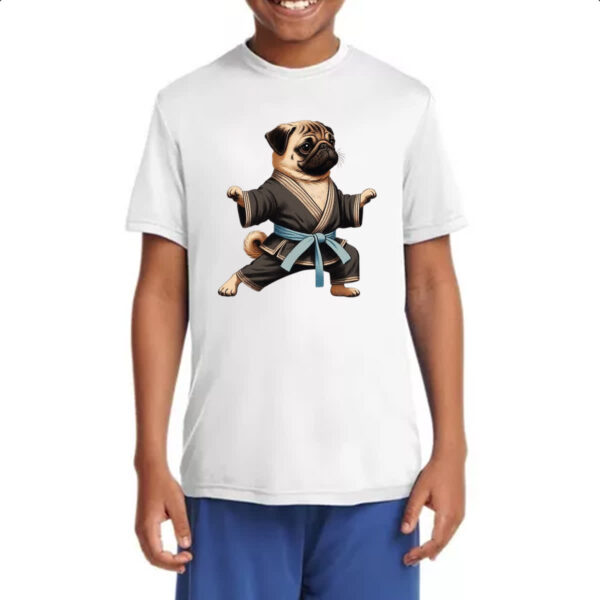 Camiseta Infanto Juvenil Pug Karate - Imagem 4