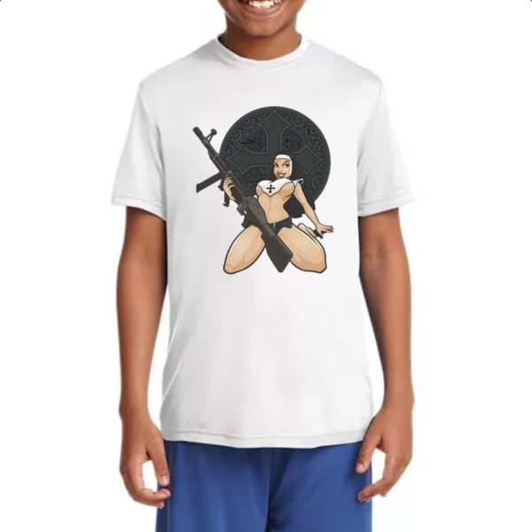 Camiseta Infanto Juvenil Freira Guerrilheira - Imagem 4