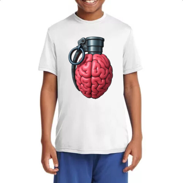 Camiseta Infanto Juvenil Cerebro granada - Imagem 4