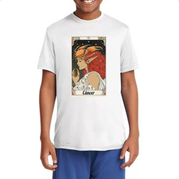 Camiseta Infanto Juvenil Carta Taro Signo Cancer - Imagem 4