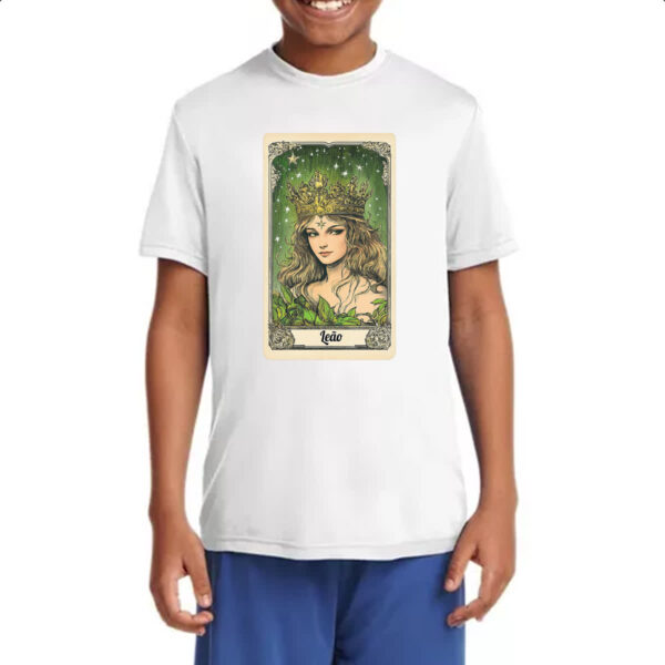 Camiseta Infanto Juvenil Carta Taro Signo Leao - Imagem 4