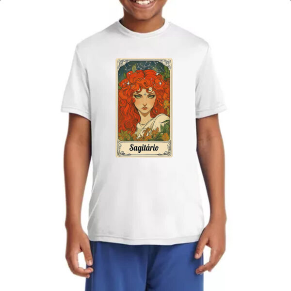 Camiseta Infanto Juvenil Carta Taro Signo Sagitario - Imagem 4