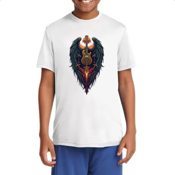 Camiseta Infanto Juvenil Guitarra asas - Imagem 4