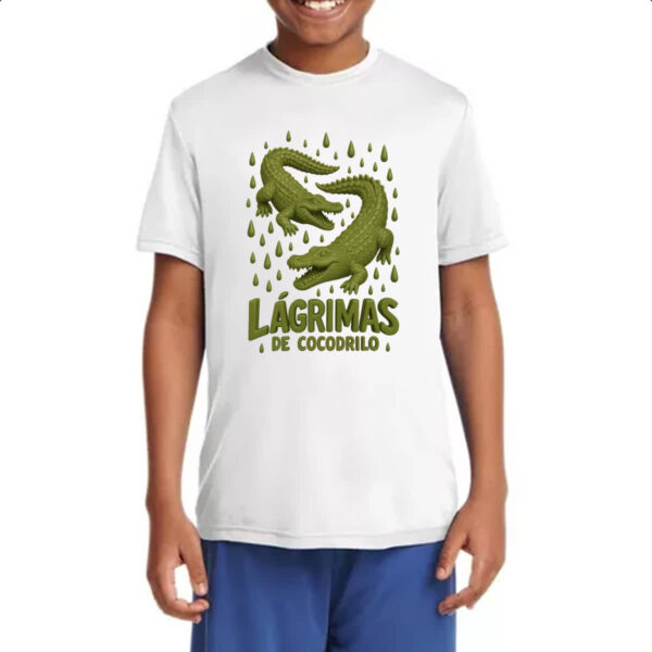 Camiseta Infanto Juvenil Lagrimas de Crocodilo - Imagem 4