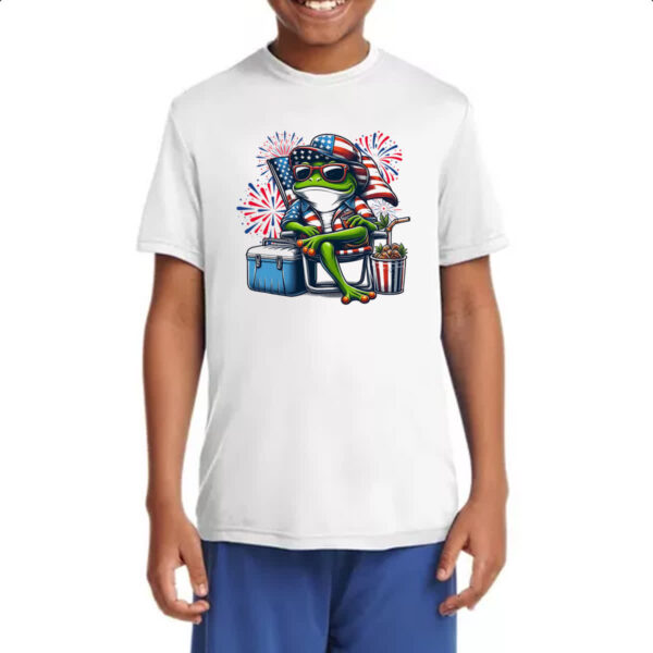 Camiseta Infanto Juvenil Sapo Independencia EUA - Imagem 4