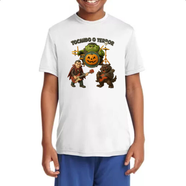 Camiseta Infanto Juvenil Tocando o terror - Imagem 4