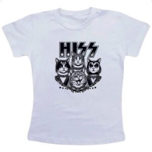 Camiseta Infanto Juvenil HISS Gatos do Rock