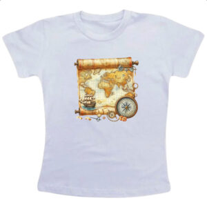 Camiseta Infanto Juvenil Mapa travel art