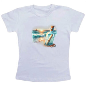 Camiseta Infanto Juvenil Mensagem na garrada travel art