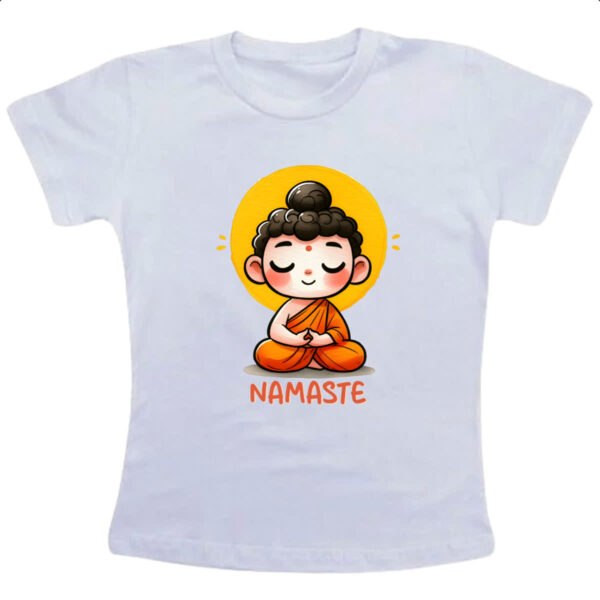 Camiseta Infanto Juvenil Namaste Cute Monge