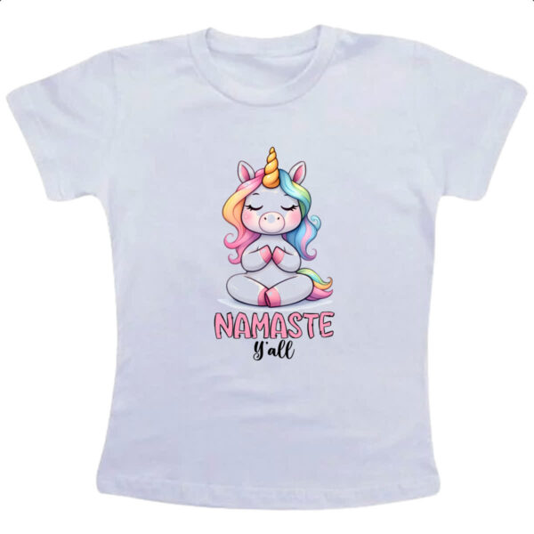Camiseta Infanto Juvenil Namaste Unicornio