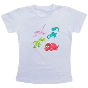 Camiseta Infanto Juvenil Cute dinossauros