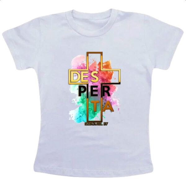 Camiseta Infanto Juvenil Gospel Desperta Ezequiel 37