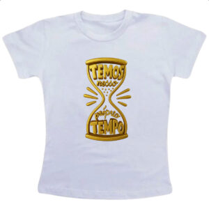 Camiseta Infanto Juvenil Temos nosso proprio tempo 3D