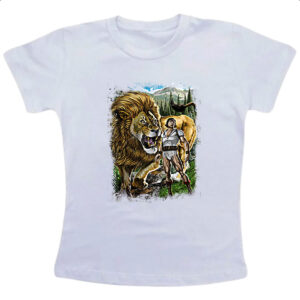 Camiseta Infanto Juvenil Nostalgia Sansao e Golias 2