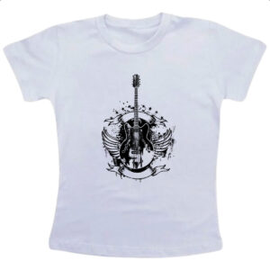 Camiseta Infanto Juvenil Guitarra asas vintage