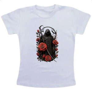 Camiseta Infanto Juvenil Morte entre rosas