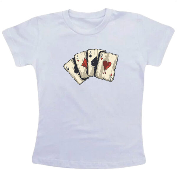 Camiseta Infanto Juvenil Quadra de ases