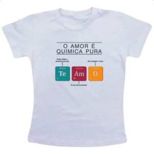Camiseta Infanto Juvenil Amor quimica pura