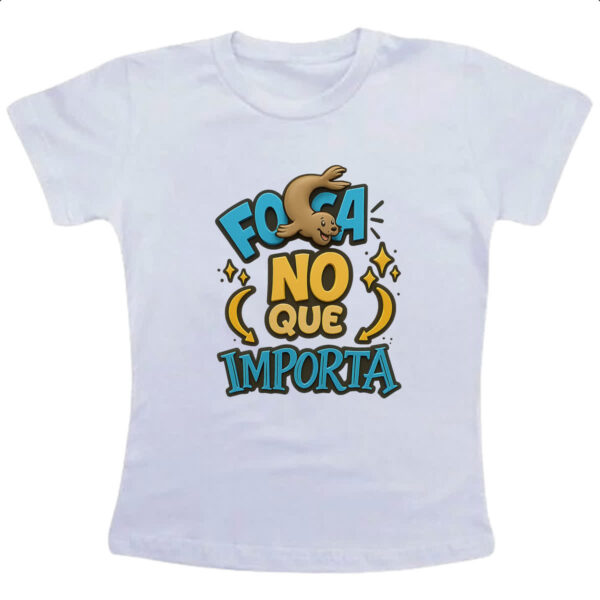 Camiseta Infanto Juvenil Foca no que importa