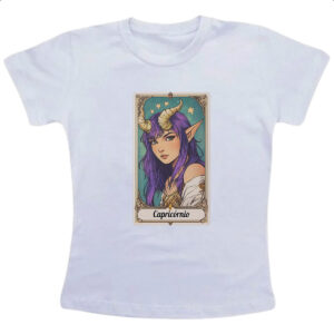 Camiseta Infanto Juvenil Carta Taro Signo Capricornio