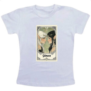 Camiseta Infanto Juvenil Carta Taro Signo Gemeos