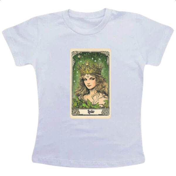 Camiseta Infanto Juvenil Carta Taro Signo Leao