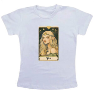 Camiseta Infanto Juvenil Carta Taro Signo Libra