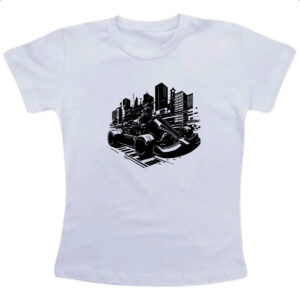 Camiseta Infanto Juvenil Carrinho Kart Urbano