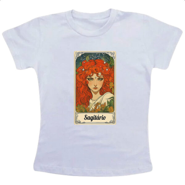 Camiseta Infanto Juvenil Carta Taro Signo Sagitario