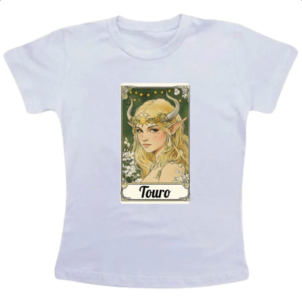 Camiseta Infanto Juvenil Carta Taro Signo Touro