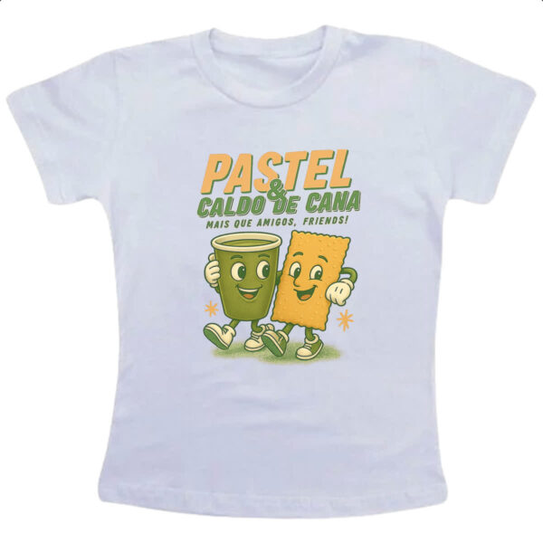 Camiseta Infanto Juvenil Pastel e Caldo de Cana