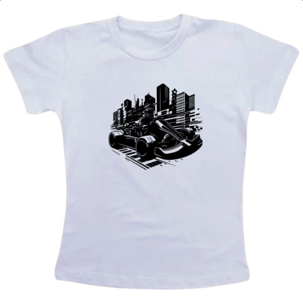 Camiseta Infanto Juvenil Carrinho Kart Urbano