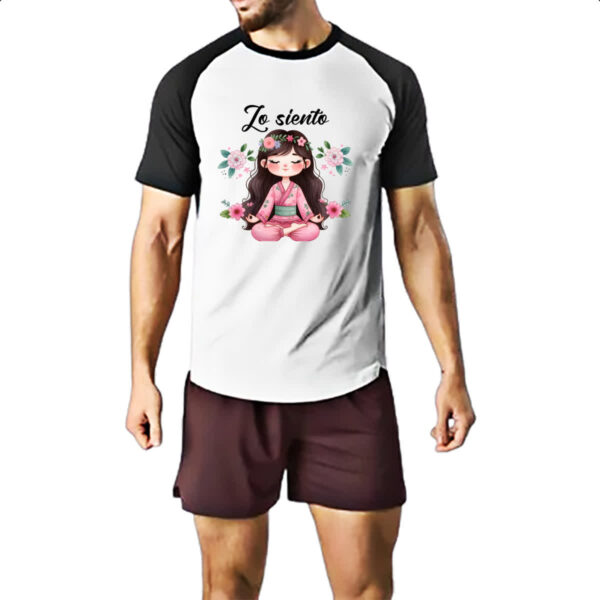 Camiseta Raglan Yoga Girl Lo Siento - Imagem 2