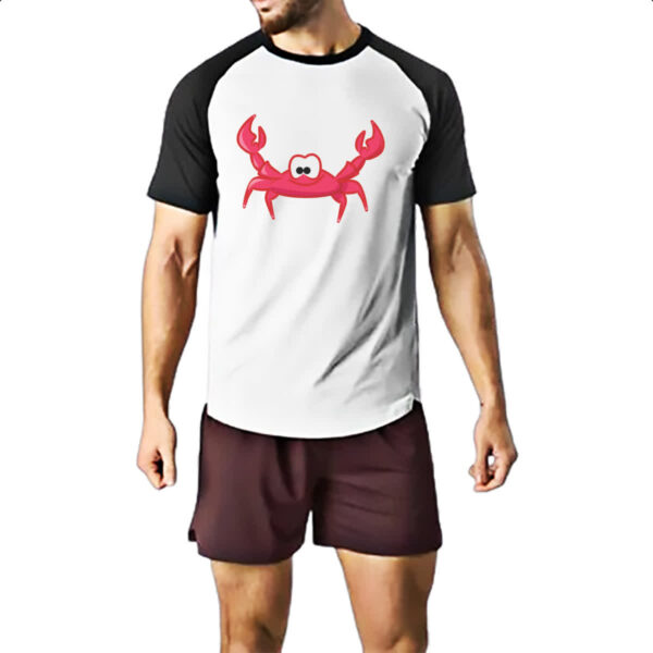 Camiseta Raglan Cute Caranguejo - Imagem 2