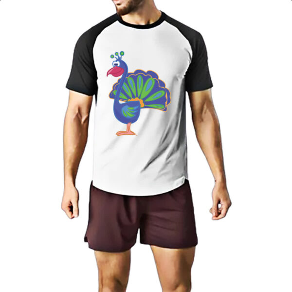 Camiseta Raglan Cute Pavao - Imagem 2