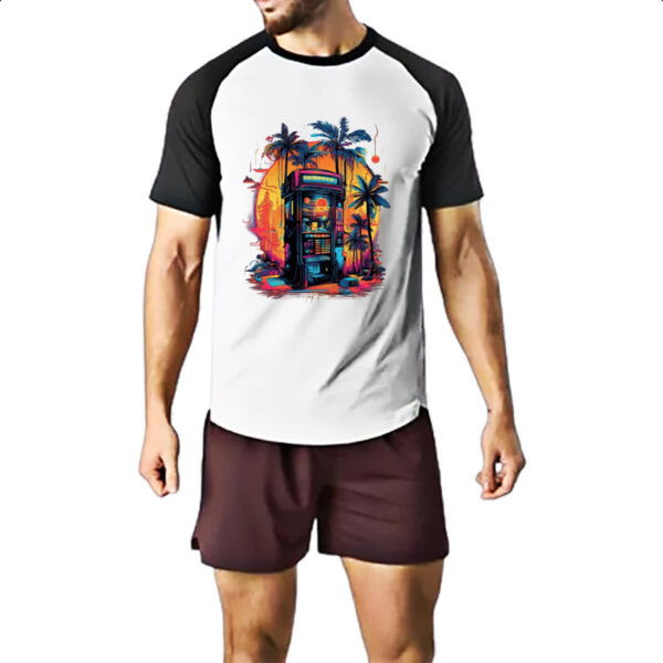 Camiseta Raglan Vintage Jukeboxes - Imagem 2