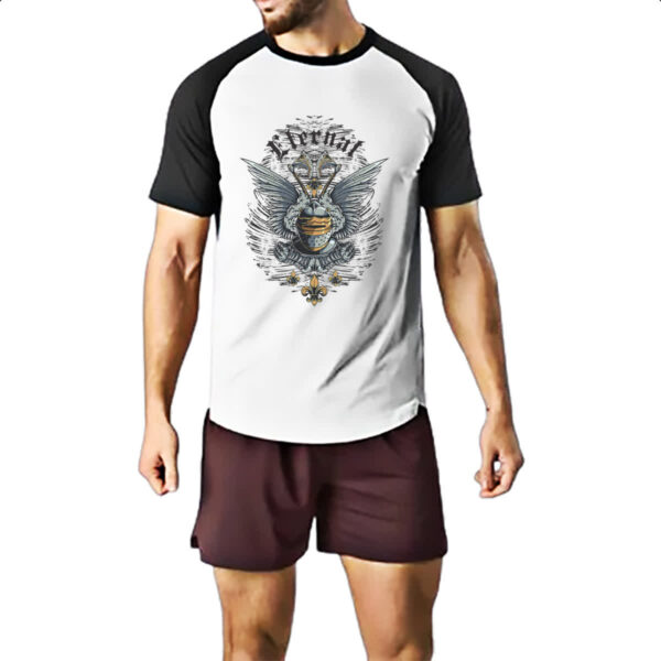 Camiseta Raglan Eternal Elmo Medieval - Imagem 2