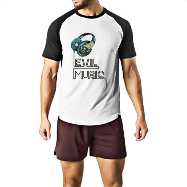 Camiseta Raglan Evil Music - Imagem 2