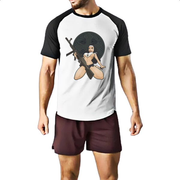 Camiseta Raglan Freira Guerrilheira - Imagem 2