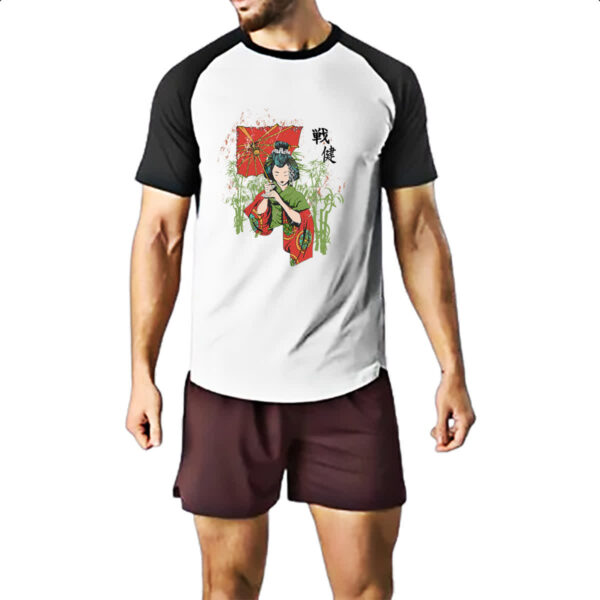 Camiseta Raglan Geisha Japao Diva - Imagem 2