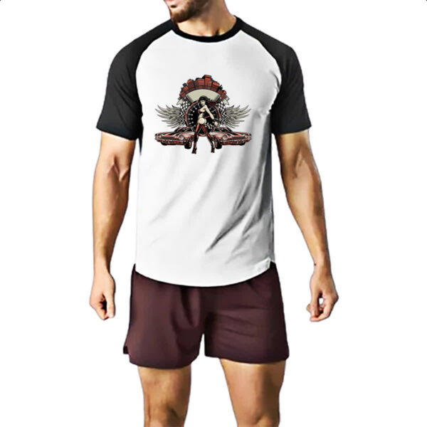Camiseta Raglan Muscle Car Racing - Imagem 2