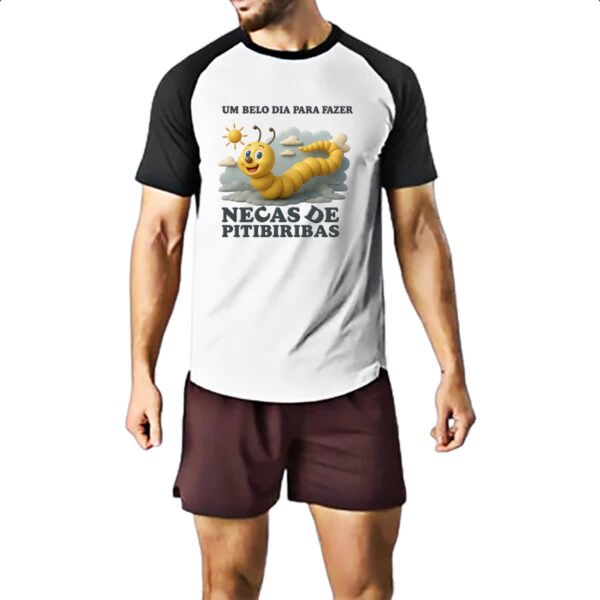 Camiseta Raglan Belo dia necas de pitibiribas - Imagem 2