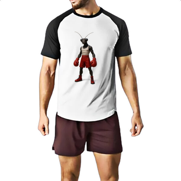 Camiseta Raglan Louva-a-Deus Pugilista - Imagem 2