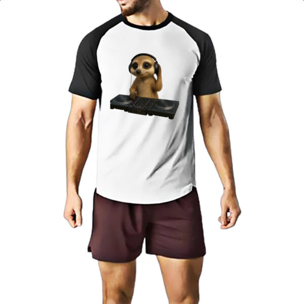 Camiseta Raglan Suricato DJ - Imagem 2