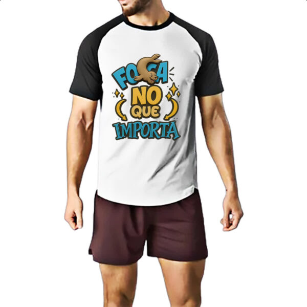 Camiseta Raglan Foca no que importa - Imagem 2